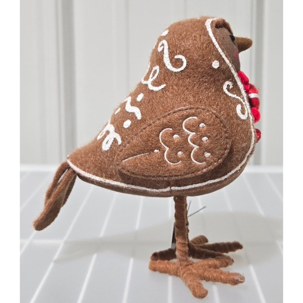 Target Featherly Friends 2025 Christmas Glaze Brown Gingerbread Bird Figure - Picture 2 of 6
